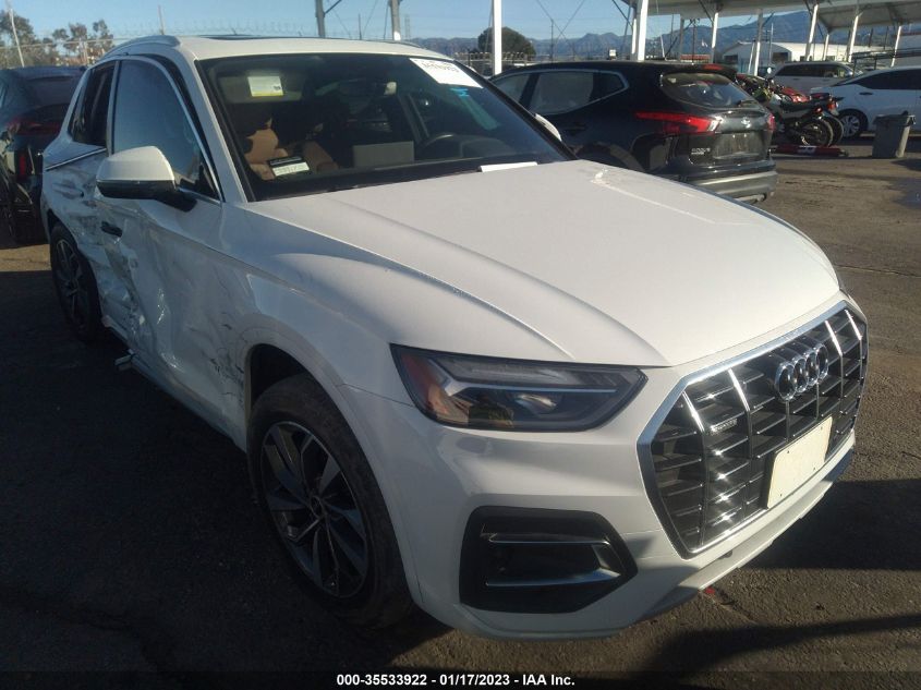 2021 AUDI Q5 PREMIUM VIN: WA1AAAFYXM2032155