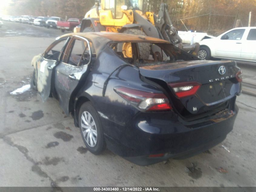 2021 TOYOTA CAMRY HYBRID LE VIN: 4T1C31AK2MU551888