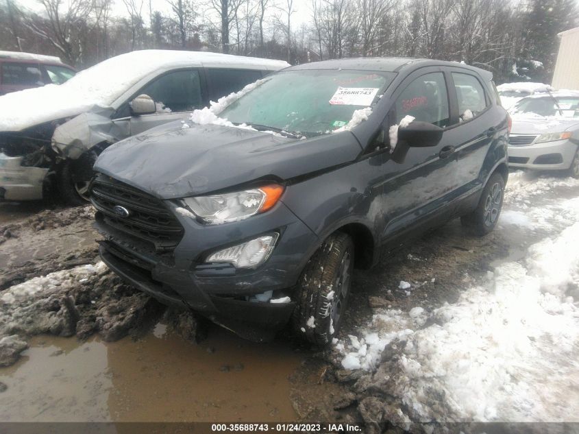 2022 FORD ECOSPORT S VIN: MAJ6S3FL7NC468729