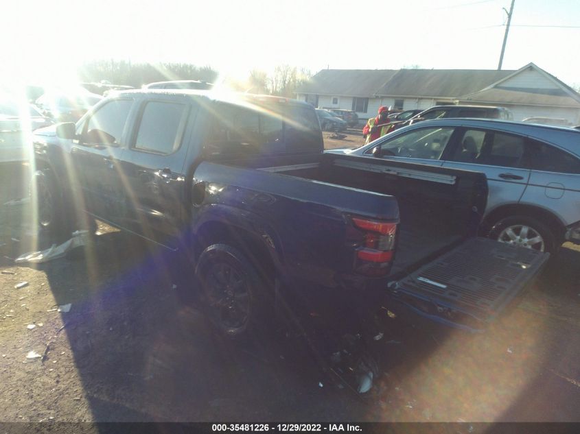 2022 NISSAN FRONTIER SV VIN: 1N6ED1EK7NN609376