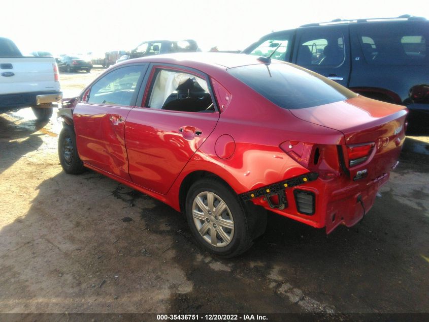 2022 KIA RIO S VIN: 3KPA24AD5NE499464