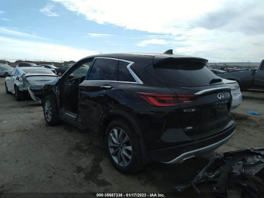 2022 INFINITI QX50 PURE VIN: 3PCAJ5AB4NF116986