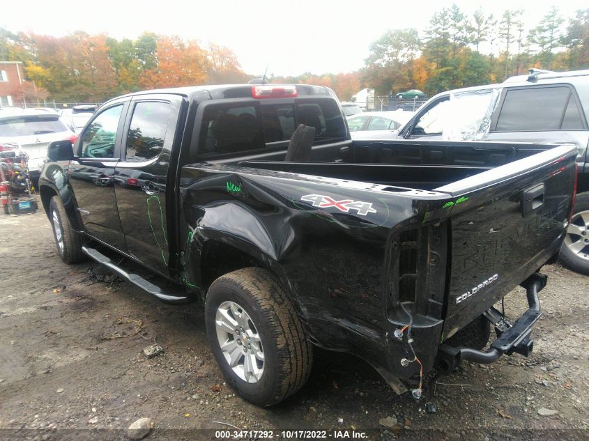 2021 CHEVROLET COLORADO 4WD LT VIN: 1GCGTCEN9M1135103