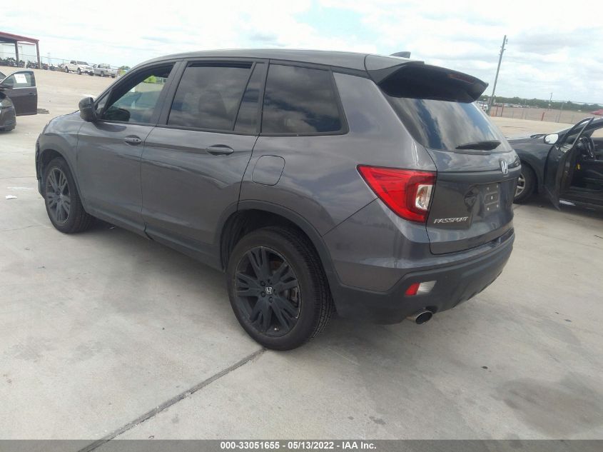 2021 HONDA PASSPORT SPORT VIN: 5FNYF7H2XMB001907