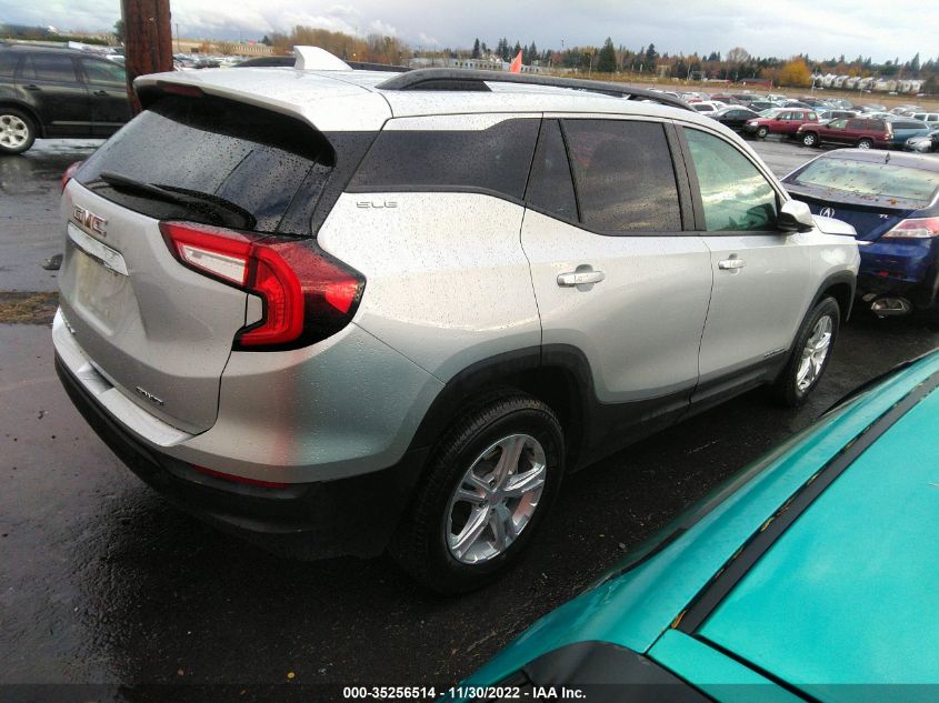 2022 GMC TERRAIN SLE VIN: 3GKALTEV5NL136155