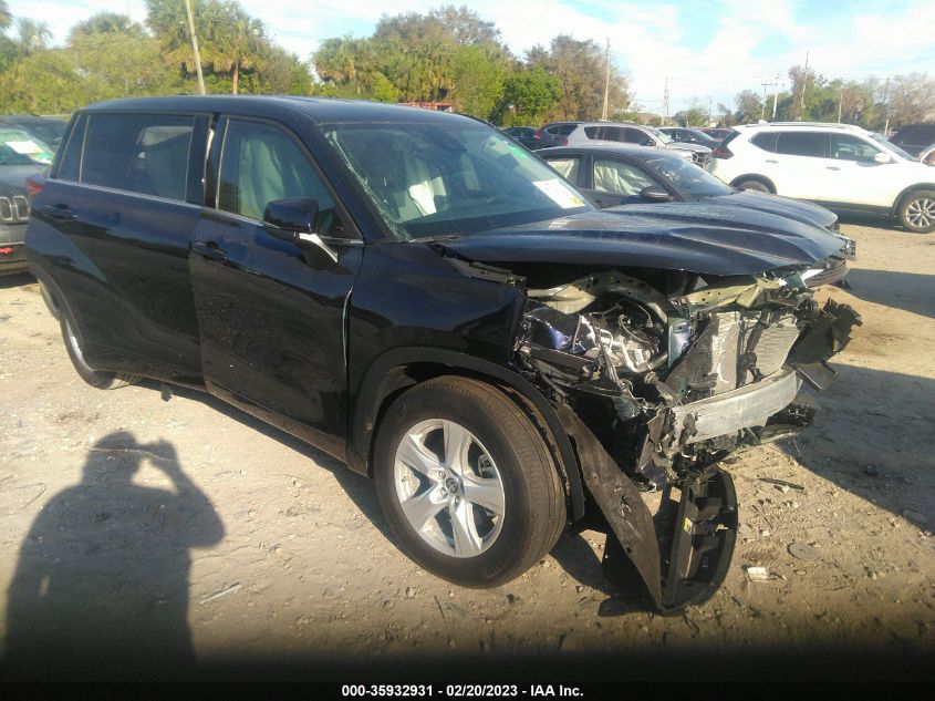 2022 TOYOTA HIGHLANDER L VIN: 5TDCZRAH1NS546869