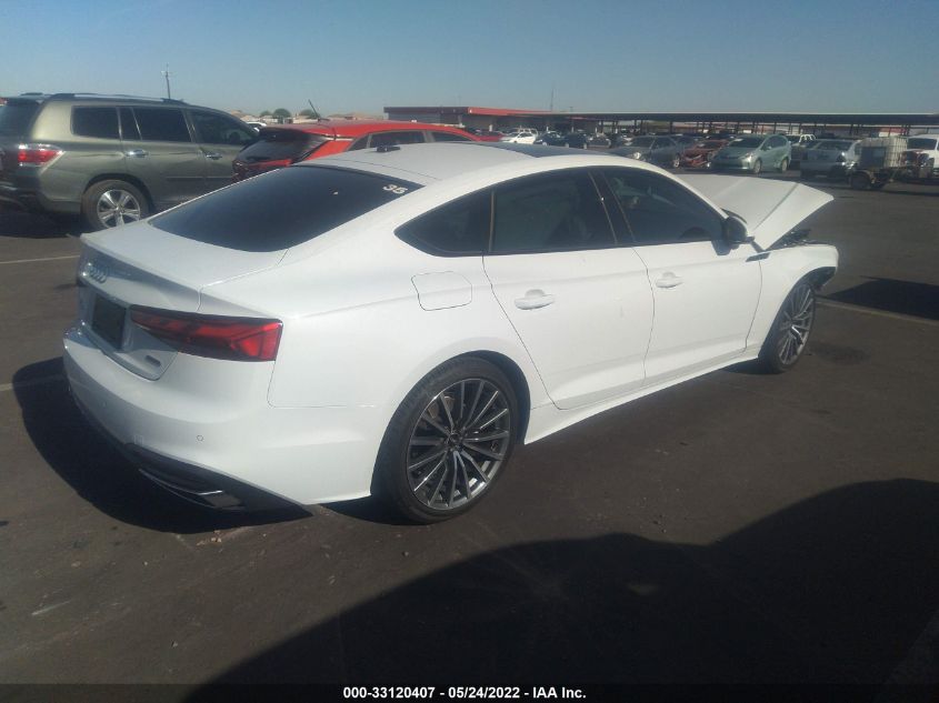 2022 AUDI A5 SPORTBACK PREMIUM PLUS VIN: WAUCBCF57NA005139