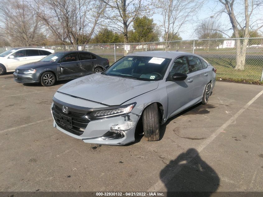 2021 HONDA ACCORD SEDAN SPORT VIN: 1HGCV1F30MA111106