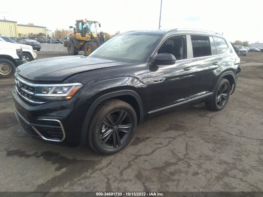 2022 VOLKSWAGEN ATLAS 3.6L V6 SEL R-LINE VIN: 1V2AR2CAXNC513674