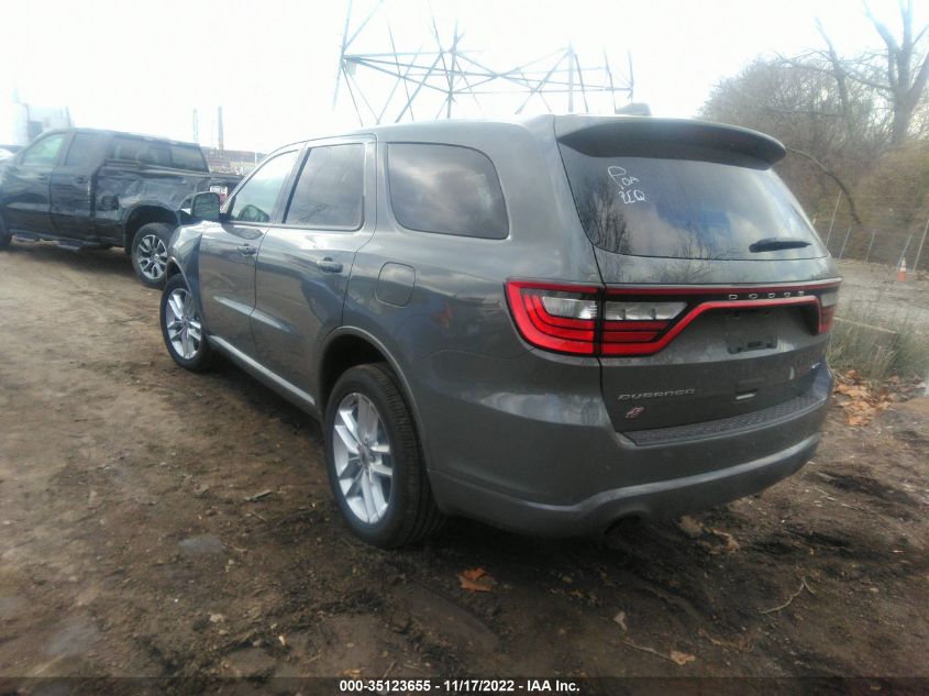 2022 DODGE DURANGO GT PLUS VIN: 1C4RDJDG9NC182912