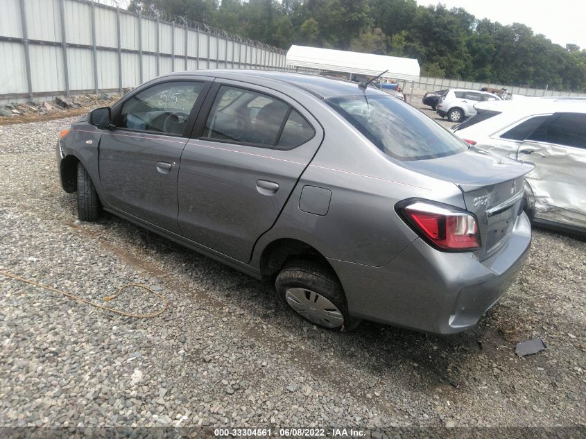 2022 MITSUBISHI MIRAGE G4 ES/LE/BLACK EDITION VIN: ML32FUFJ3NHF02501