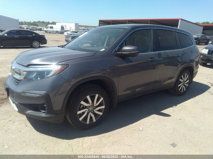 2021 HONDA PILOT EX-L VIN: 5FNYF6H53MB033537