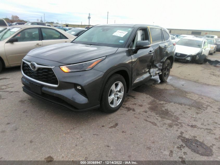 2022 TOYOTA HIGHLANDER LE VIN: 5TDZZRAH8NS549830