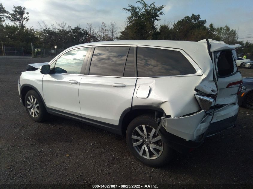 2021 HONDA PILOT EX VIN: 5FNYF6H38MB062806