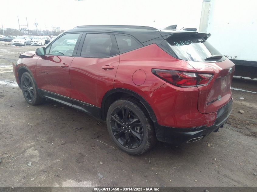 2022 CHEVROLET BLAZER RS VIN: 3GNKBKRS2NS170354