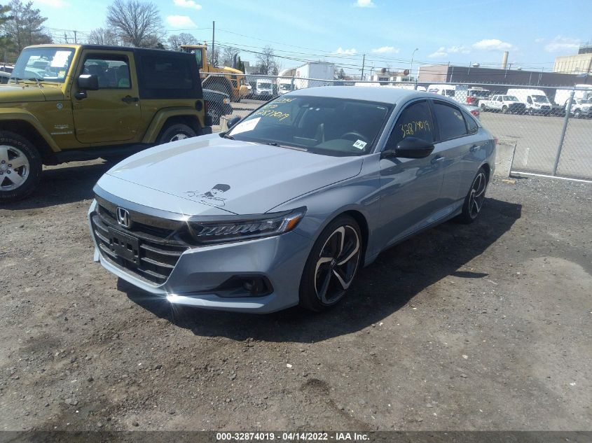 2021 HONDA ACCORD SEDAN SPORT SE VIN: 1HGCV1F42MA114730