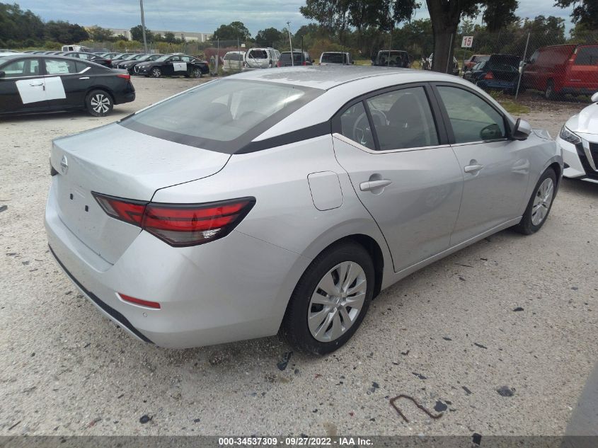 2022 NISSAN SENTRA S VIN: 3N1AB8BV0NY292903