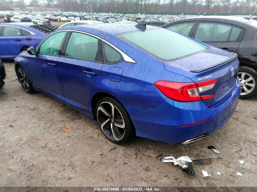 2021 HONDA ACCORD SEDAN SPORT VIN: 1HGCV1F39MA052198