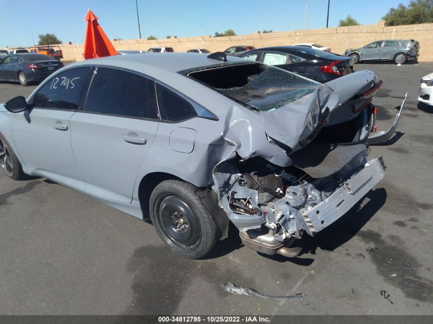 2021 HONDA ACCORD SEDAN SPORT VIN: 1HGCV2F3XMA023900
