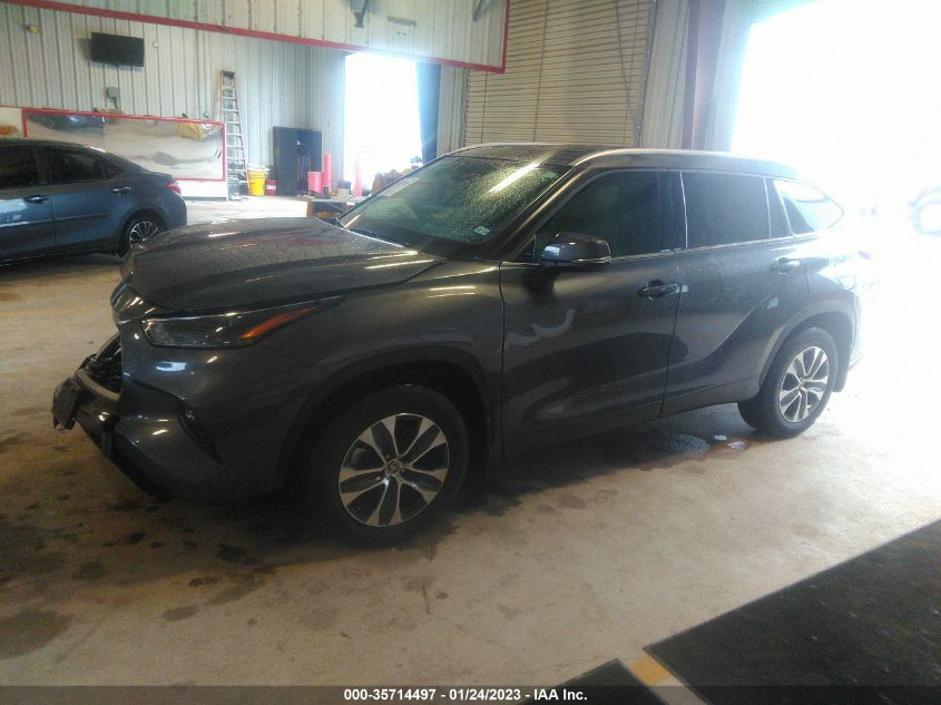 2022 TOYOTA HIGHLANDER HYBRID VIN: 5TDGARAH2NS515302