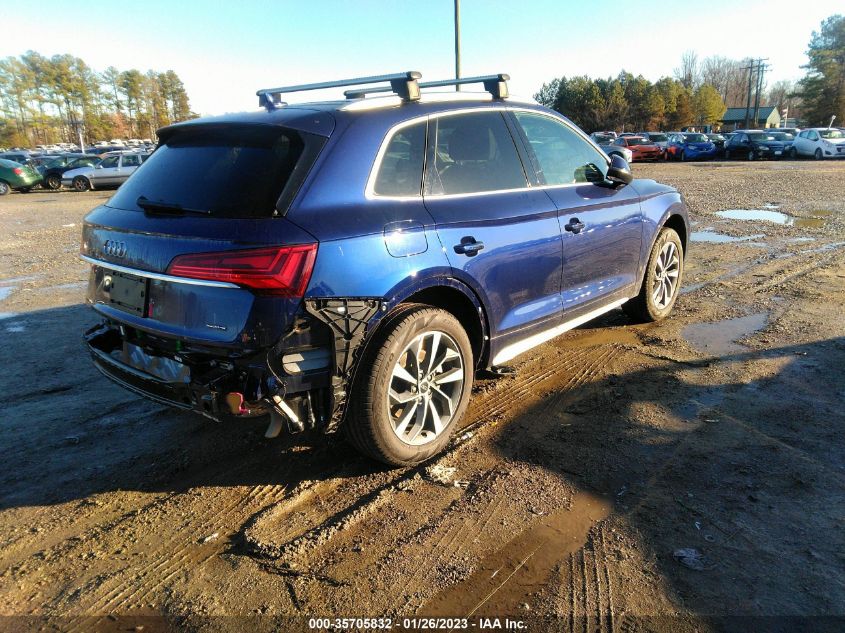 2021 AUDI Q5 PREMIUM PLUS VIN: WA1BAAFY8M2045510