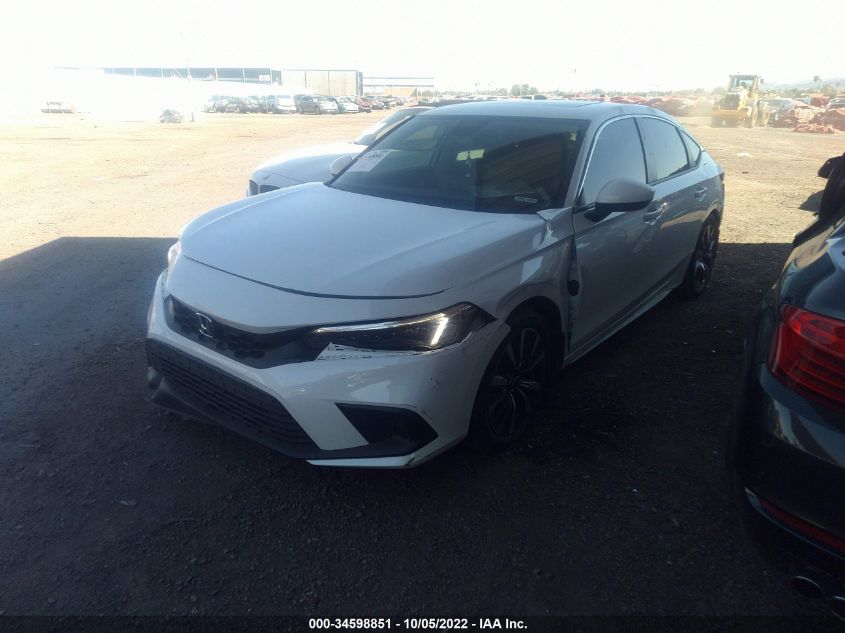 2022 HONDA CIVIC HATCHBACK EX-L VIN: 19XFL1H7XNE015659
