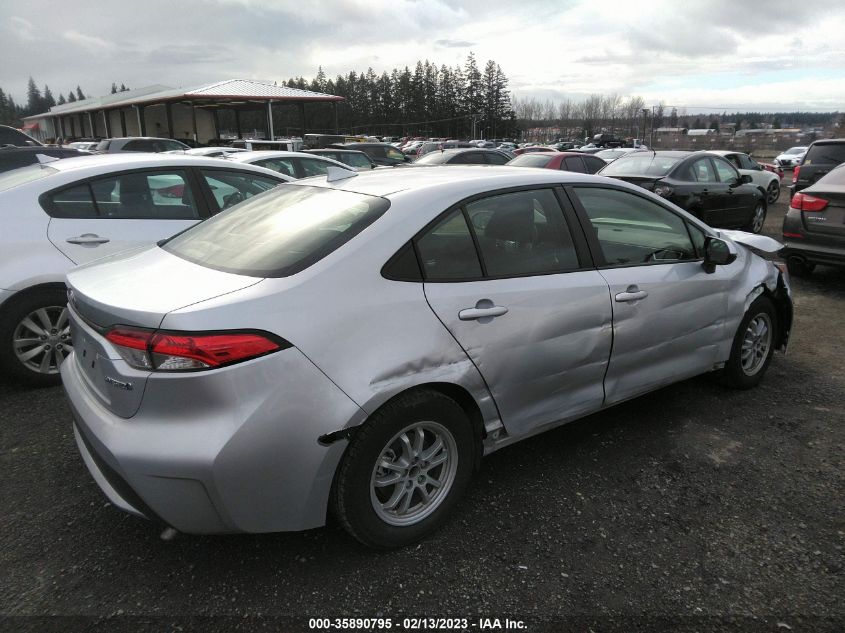 2022 TOYOTA COROLLA HYBRID LE VIN: JTDEAMDE4N3008821