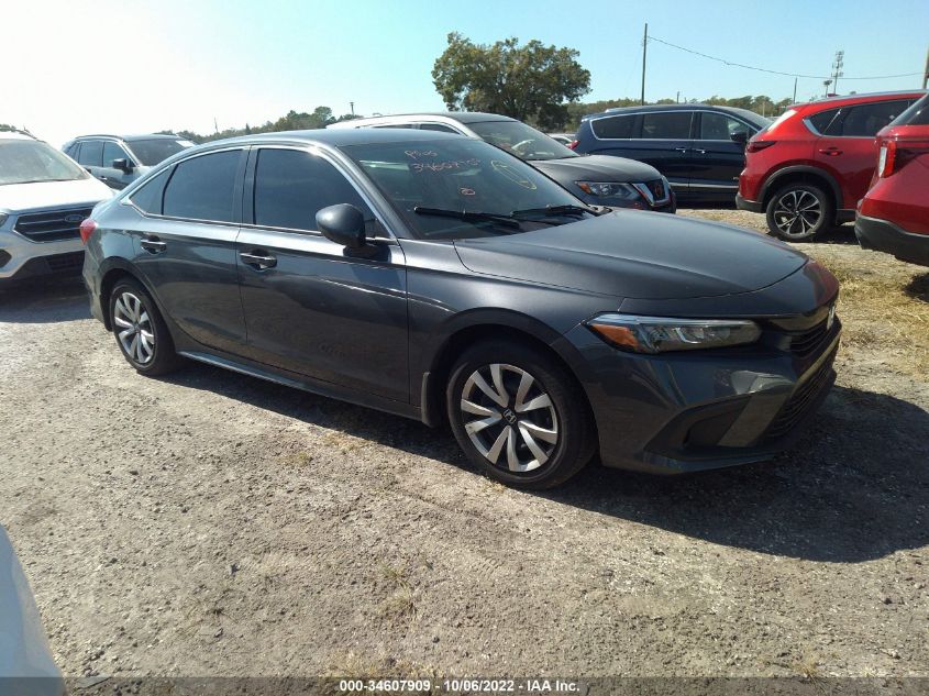 2022 HONDA CIVIC SEDAN LX VIN: 2HGFE2F24NH549026