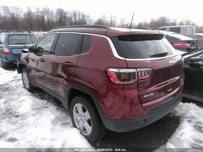 2022 JEEP COMPASS LATITUDE VIN: 3C4NJDBB6NT208497