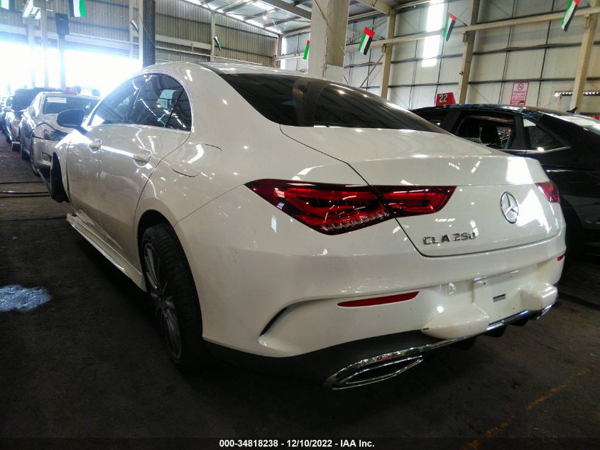 2020 MERCEDES-BENZ CLA CLA 250 VIN: 00K5J4GB8LN083238