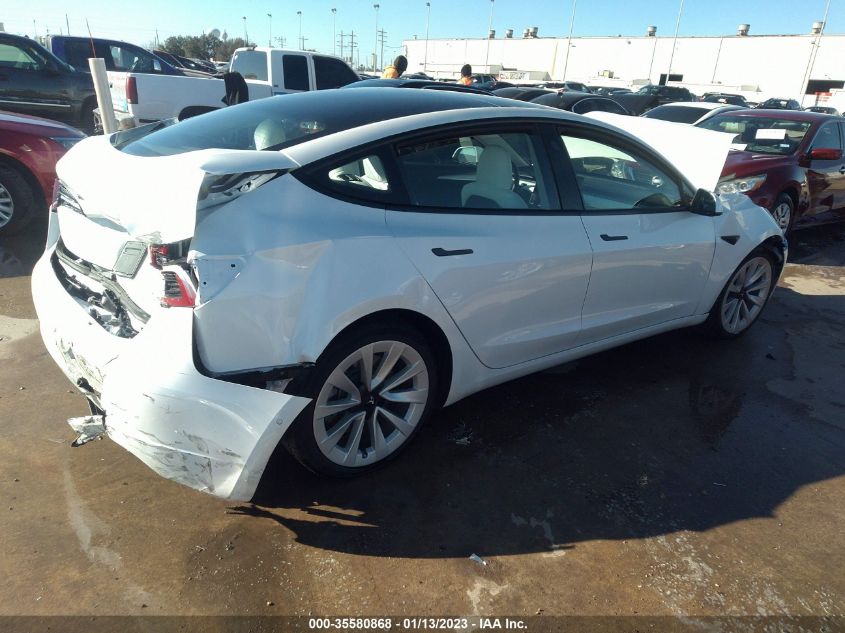 2022 TESLA MODEL 3 LONG RANGE VIN: 5YJ3E1EB4NF235265
