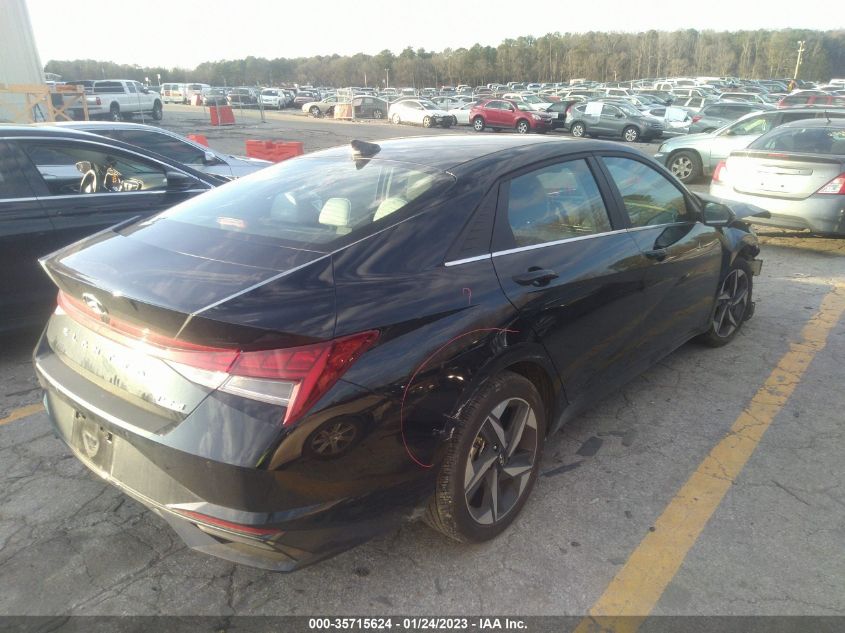 2022 HYUNDAI ELANTRA LIMITED VIN: KMHLP4AG6NU357013