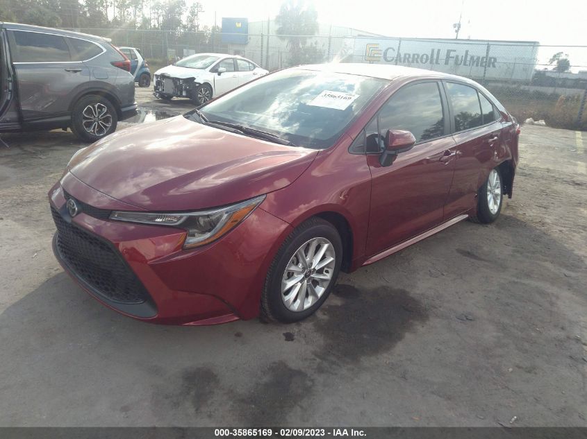 2022 TOYOTA COROLLA LE VIN: 5YFVPMAE0NP380747