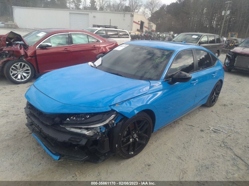 2022 HONDA CIVIC HATCHBACK SPORT VIN: 19XFL2H86NE014782