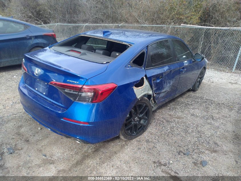 2022 HONDA CIVIC SEDAN SPORT VIN: 2HGFE2F5XNH560560