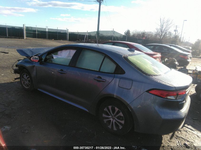 2022 TOYOTA COROLLA HYBRID LE VIN: JTDEAMDE6NJ049625