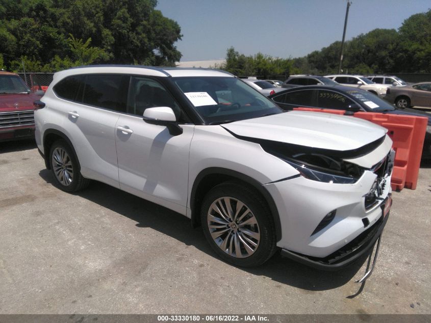 2022 TOYOTA HIGHLANDER PLATINUM VIN: 5TDFZRBH5NS219287