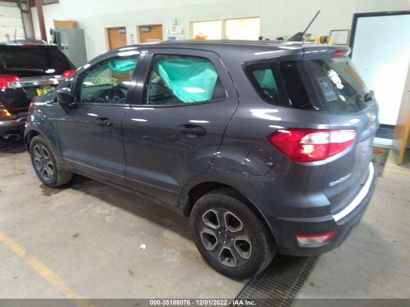 2020 FORD ECOSPORT S VIN: MAJ3S2FE3LC371622