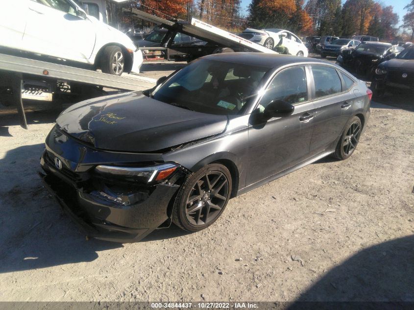 2022 HONDA CIVIC SEDAN SPORT VIN: 2HGFE2F52NH566840