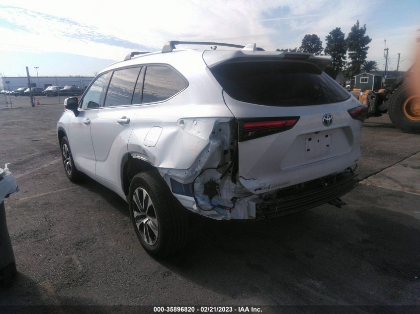 2022 TOYOTA HIGHLANDER HYBRID VIN: 5TDHBRCH3NS537713
