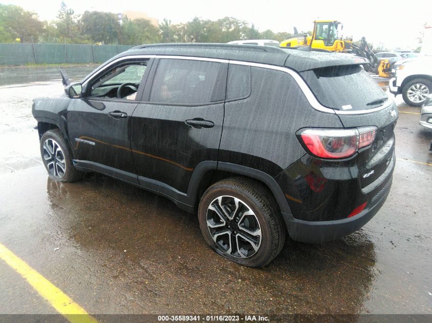 2022 JEEP COMPASS LIMITED VIN: 3C4NJDCBXNT196983