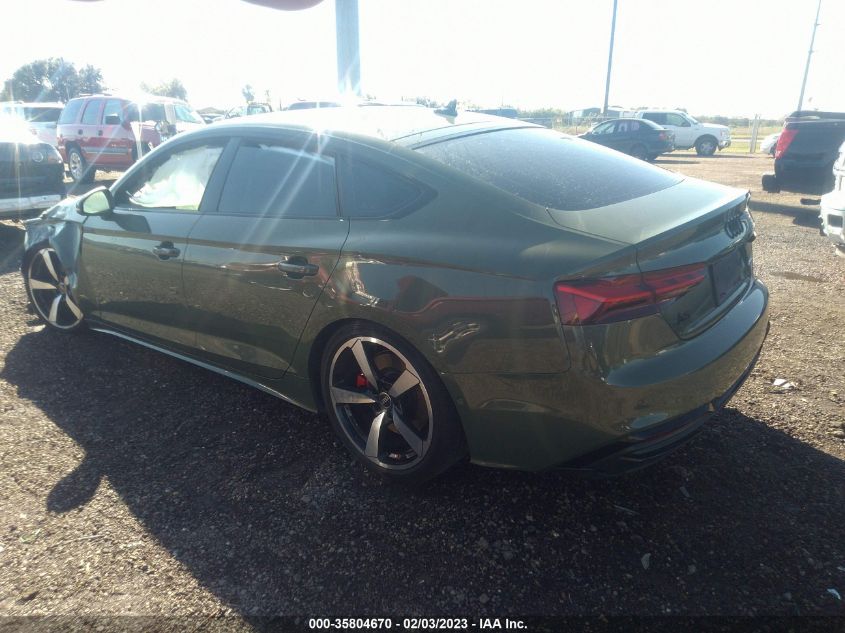 2022 AUDI A5 SPORTBACK S LINE PRESTIGE VIN: WAUEADF51NA021340