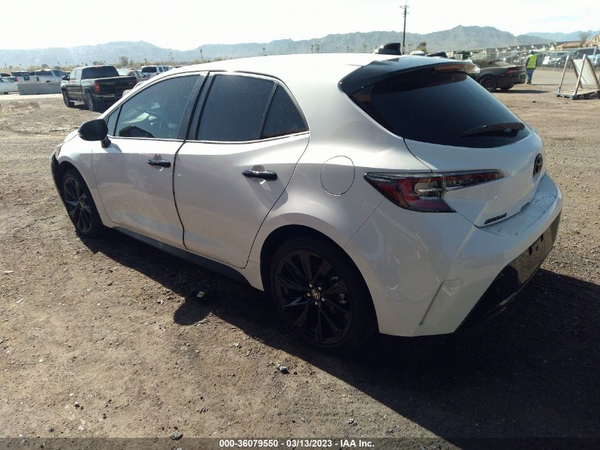 2022 TOYOTA COROLLA HATCHBACK SE/NIGHTSHADE/XSE VIN: JTND4MBE2N3186390