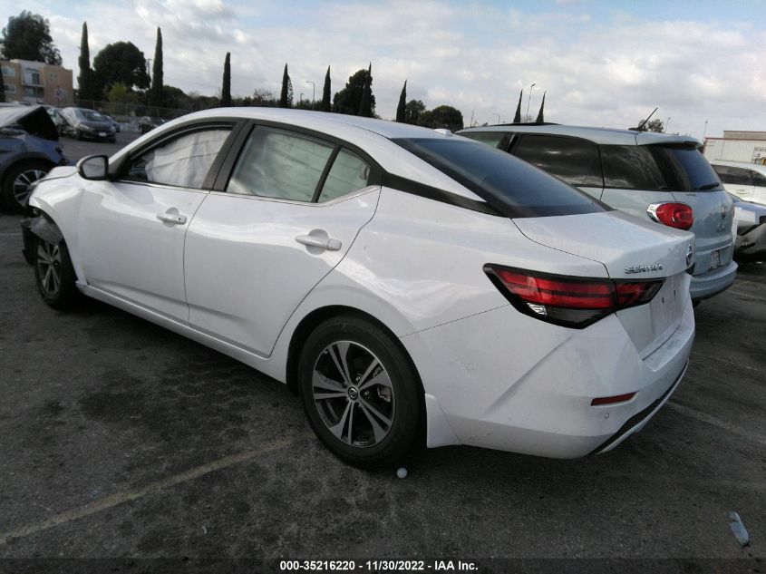 2022 NISSAN SENTRA SV VIN: 3N1AB8CV2NY233544