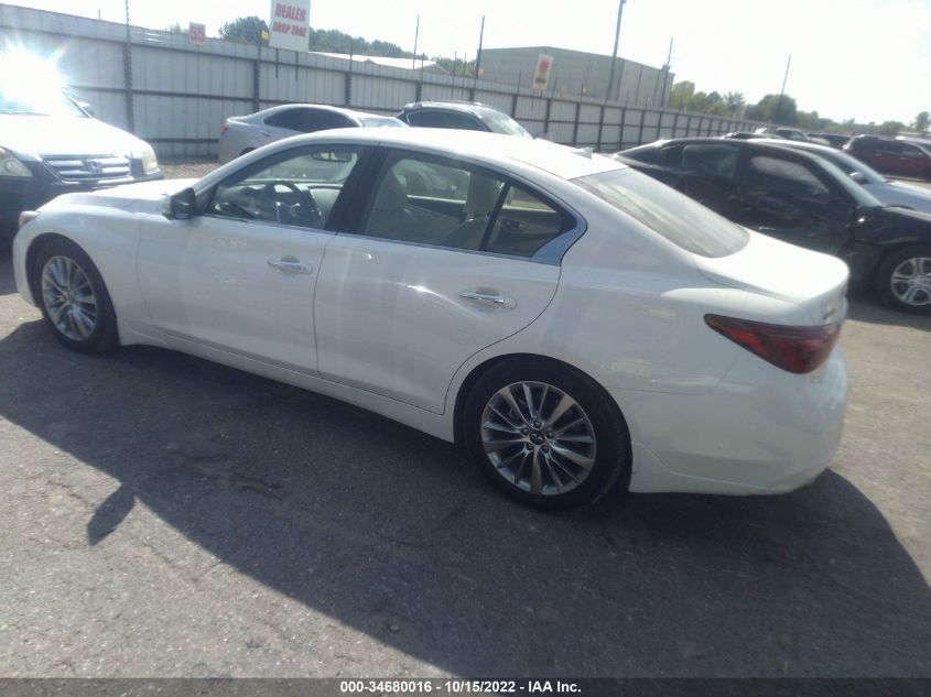 2021 INFINITI Q50 3.0T LUXE VIN: JN1EV7BP7MM700402