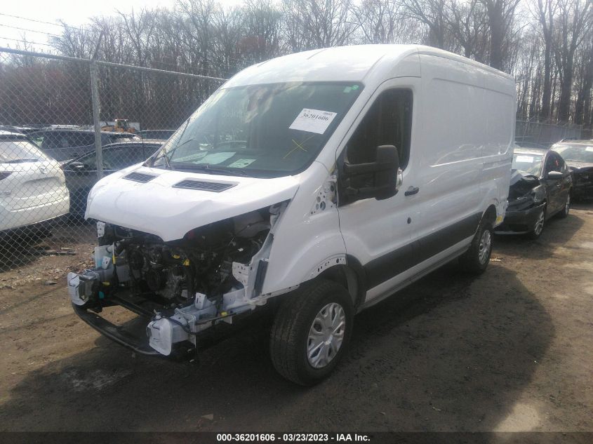 2022 FORD TRANSIT CARGO VAN VIN: 1FTBR1C88NKA43387