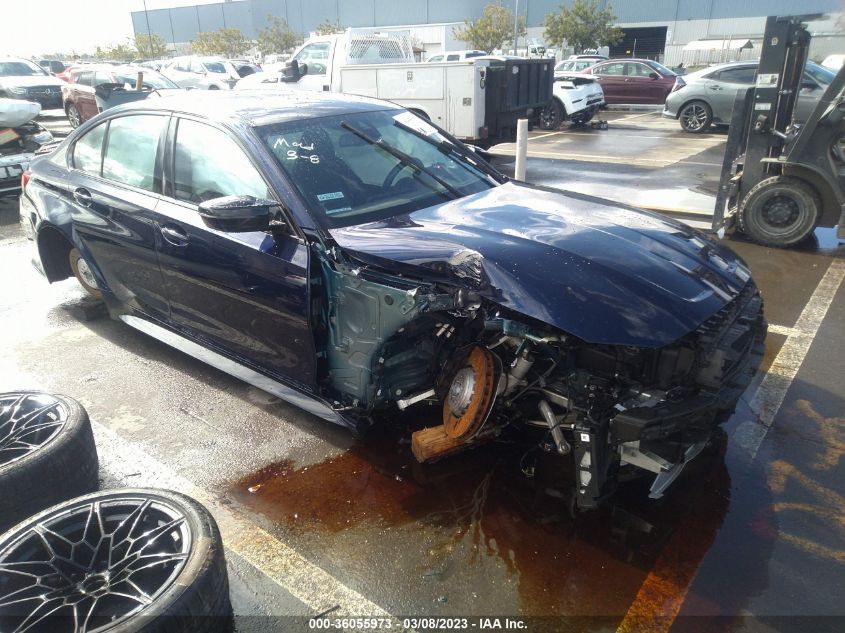 2022 BMW M3 COMPETITION VIN: WBS33AY02NFM80909