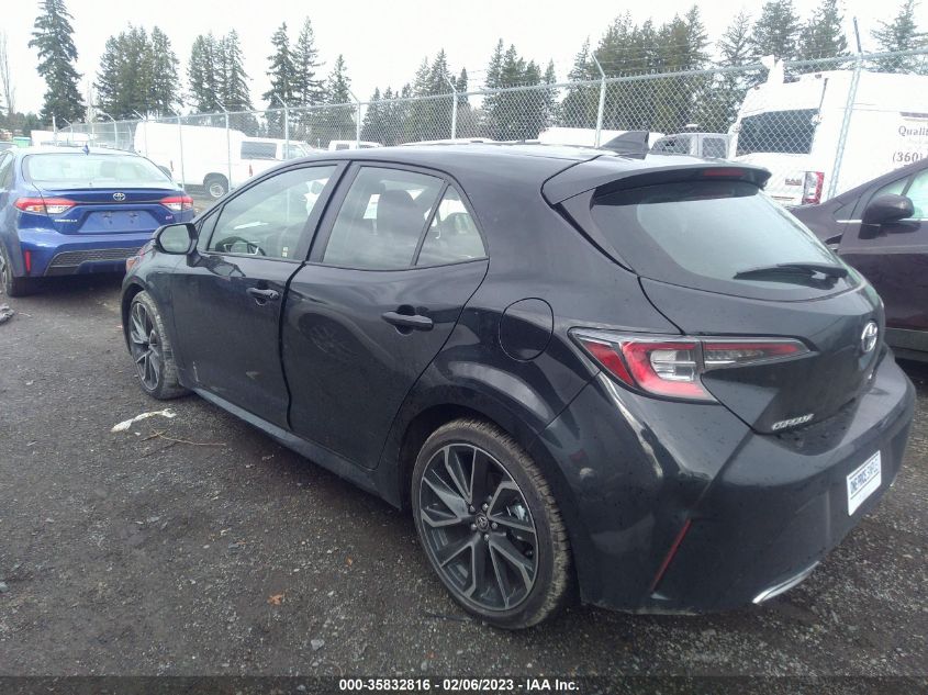2022 TOYOTA COROLLA HATCHBACK XSE VIN: JTNC4MBE9N3187418