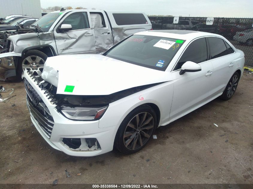 2021 AUDI A4 SEDAN PREMIUM VIN: WAUABAF42MA024148