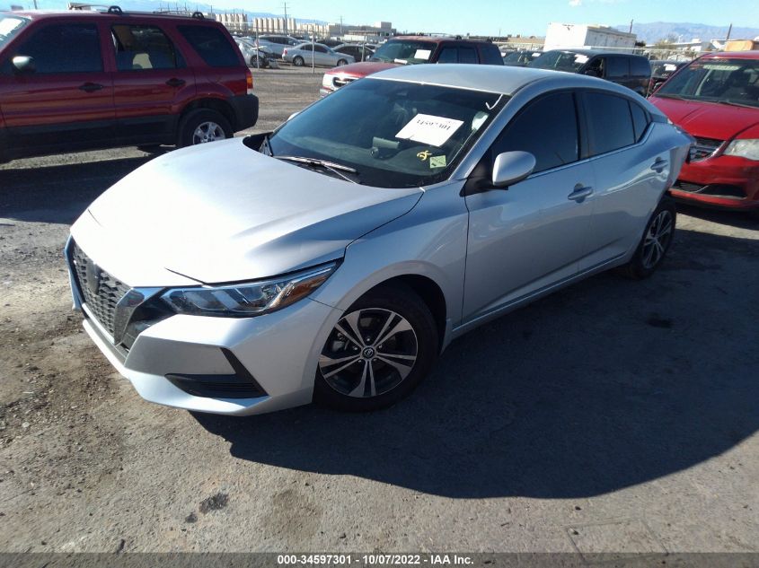 2022 NISSAN SENTRA SV VIN: 3N1AB8CV3NY208507
